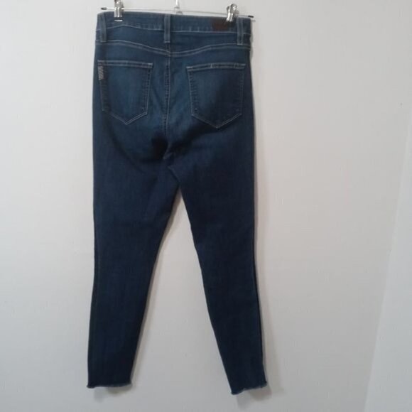 Paige Hoxton Side Stripes Raw hem Ankle Jeans Size 29 in Blue Color - Picture 8 of 16